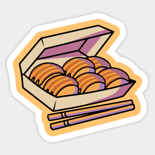 Delicious Japanese Takoyaki Sticker